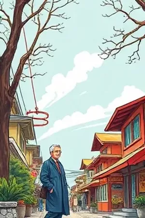 《纸鸢修理所》封面,纸鸢骨架与修理台